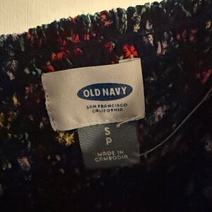 Old Navy Black Floral Speckle dress